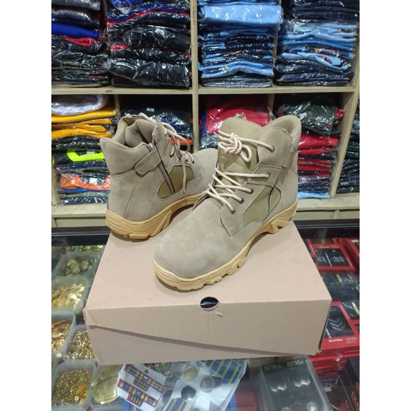 SEPATU PDL CREAM PREMIUM (TERMURAH)