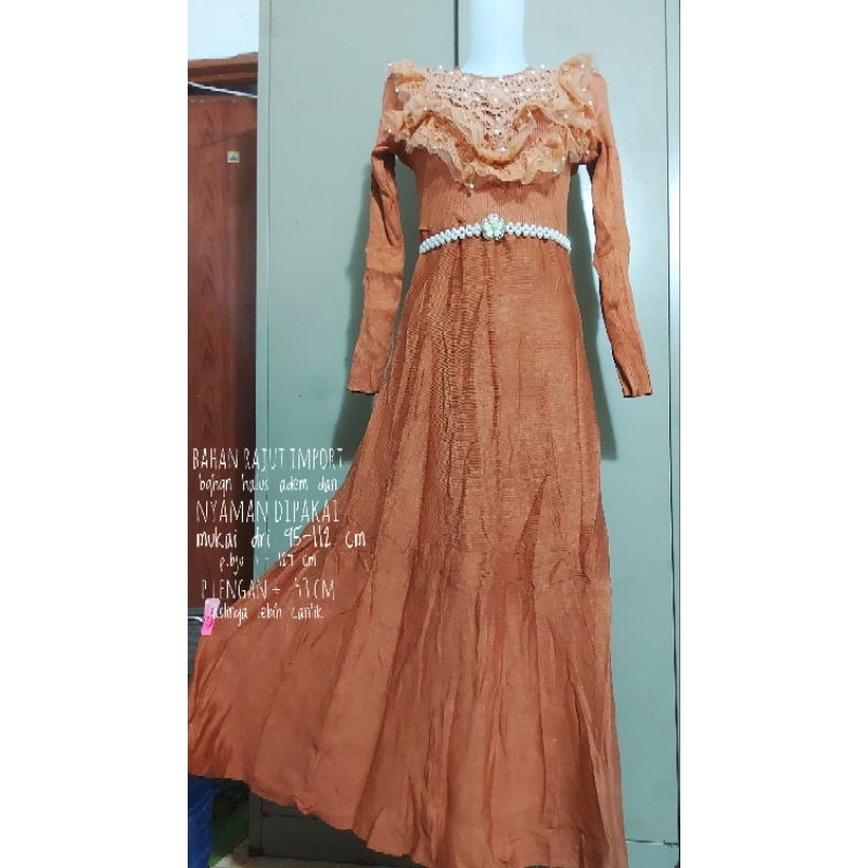 dress rajut import/dress rajut premium/midi rajut import