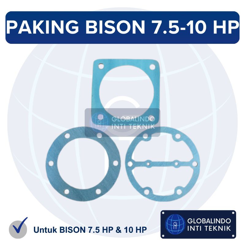 Paking Packing Gasket Kompresor Angin BISON 7.5 HP & 10 HP