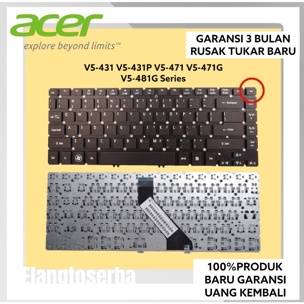 Original Keyboard Acer V5 431 V5 431P 471 471G V5 471PG V5 473