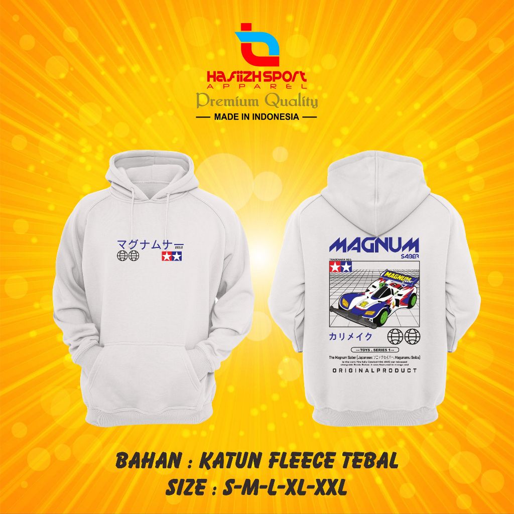 SWEATER HOODIE TAMIYA MAGNUM SABER BAHAN PREMIUM