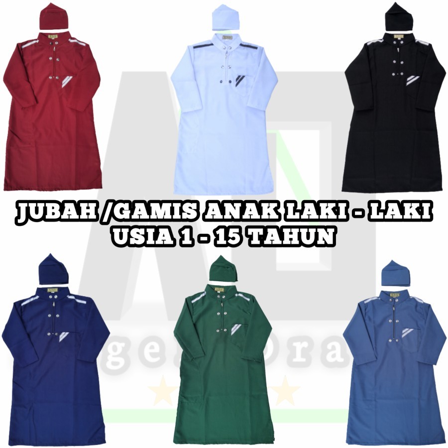 Koko Jubah Gamis Anak Laki Laki / Koko Jubah Gamis Anak Premium Lengan Panjang Besway