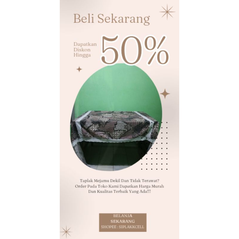Taplak meja batik modern jumbo