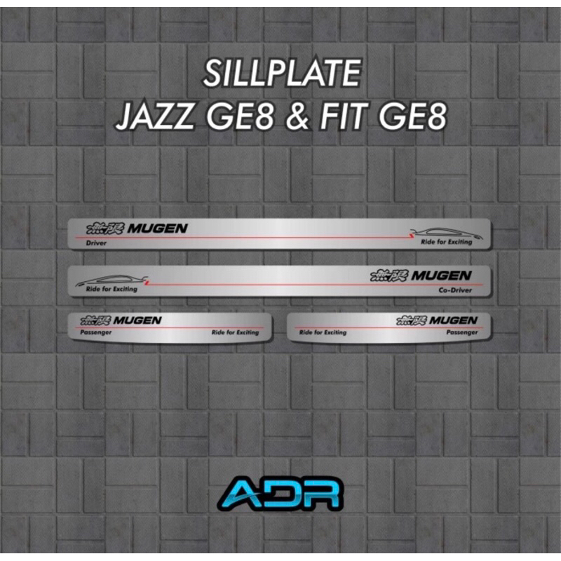 Sillplate Honda Jazz GE8 Fit Mugen