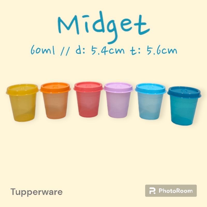 Midget 60ml | wadah toples kecil | tempat serbaguna | wadah snack obat sambel mpasi