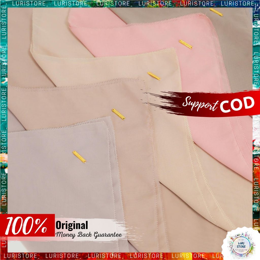 LURISTORE | DEENAY SEVILLE SQUARE SERIES ORIGINAL | Kerudung Segi Empat Polos Terbaru Warna Cinder K