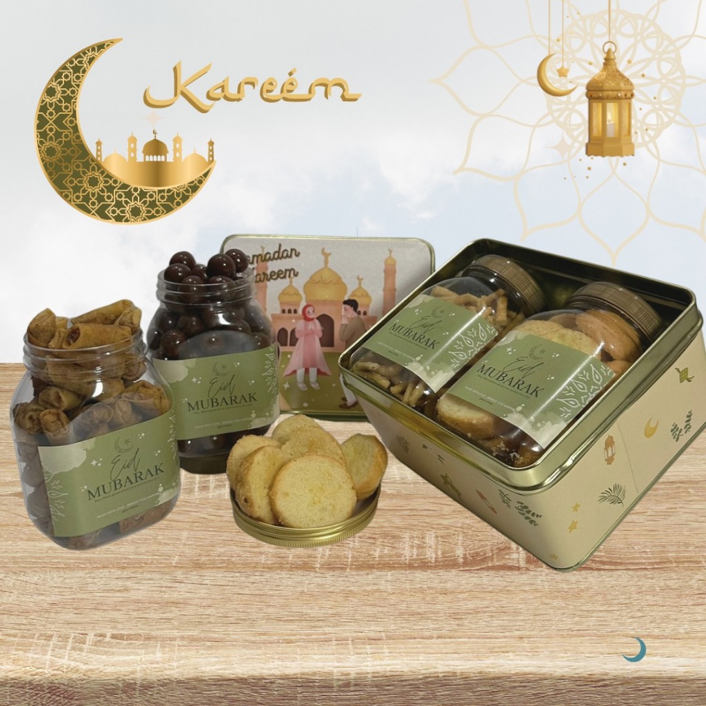 

HAMPERS ISI 2 TOPLES KUE KERING LEBARAN | PARCEL HANTARAN IDUL FITRI | PREMIUM HOMEMADE COOKIES