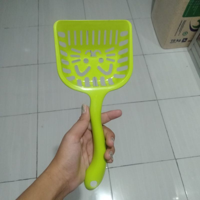 Serokan Pasir Kucing Litter Box Sendok Saringan Pasir