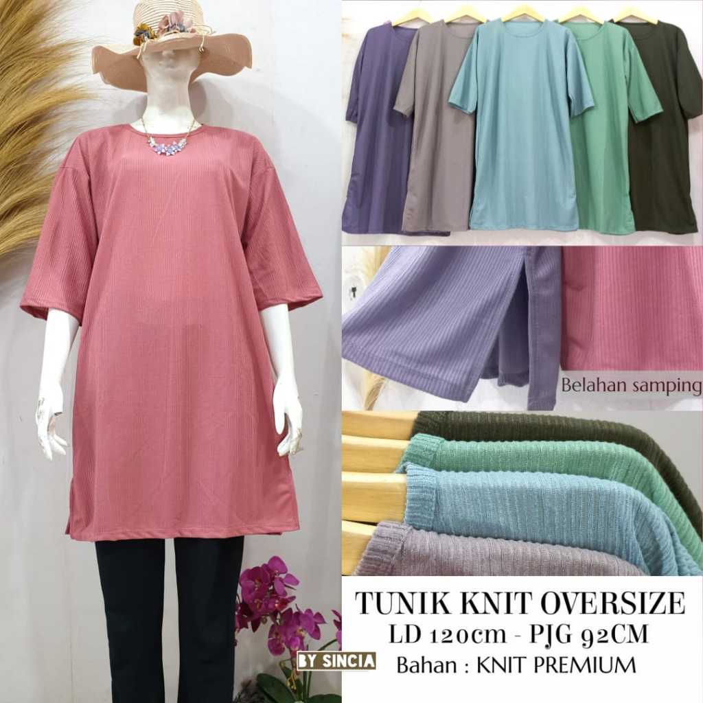 TUNIK KNIT OVERSIZE