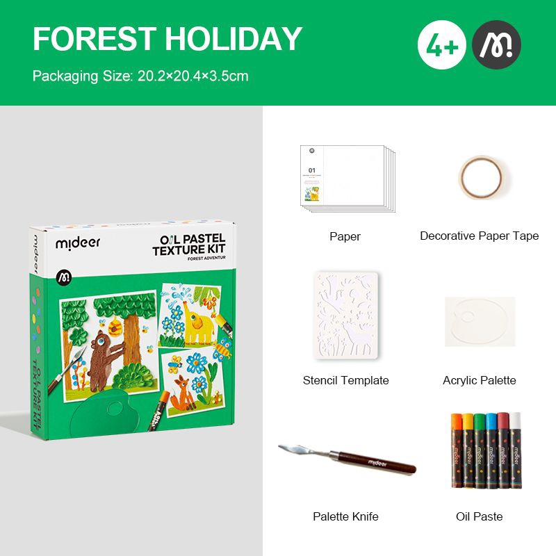 

Oil Pastel Texture Kit springtime blossom forest adventure alat menggambar anak mewarna colouring