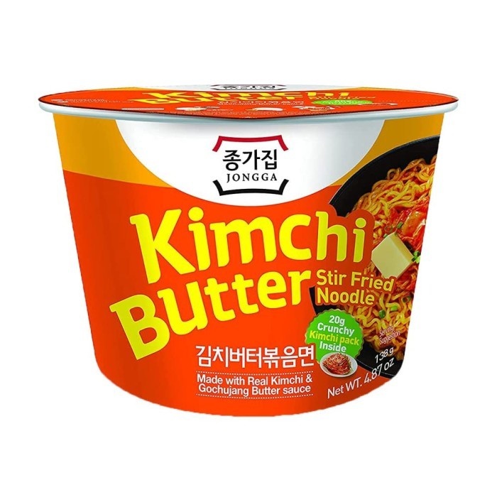 

Jongga Kimchi Butter Stir Fried Noodle Big Bowl 138gr