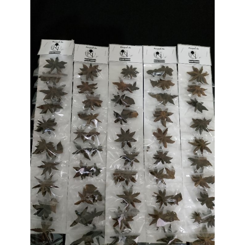 Rempah Pekak/ Bunga lawang/ Star Anise murah kemasan Renceng harga pedagang isi 10 pcs