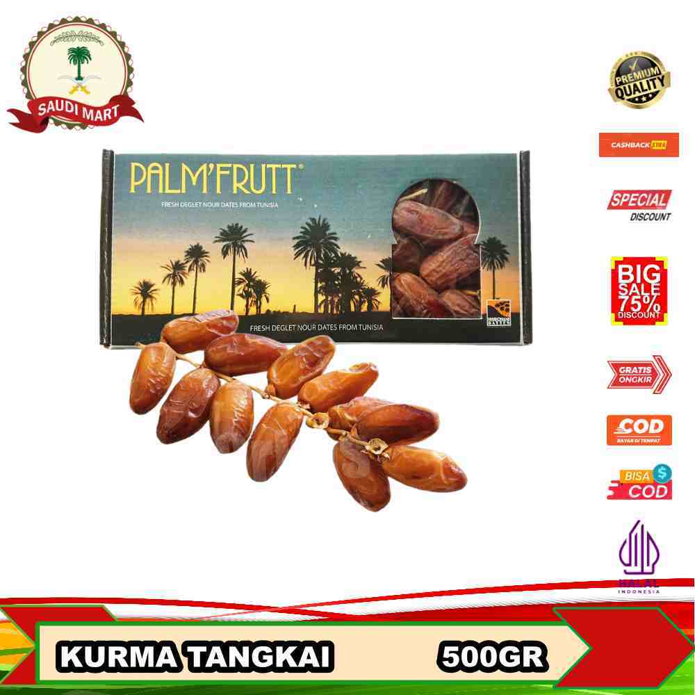 

kurma tangkai tunisia palm 500gr KEMASAN DUS