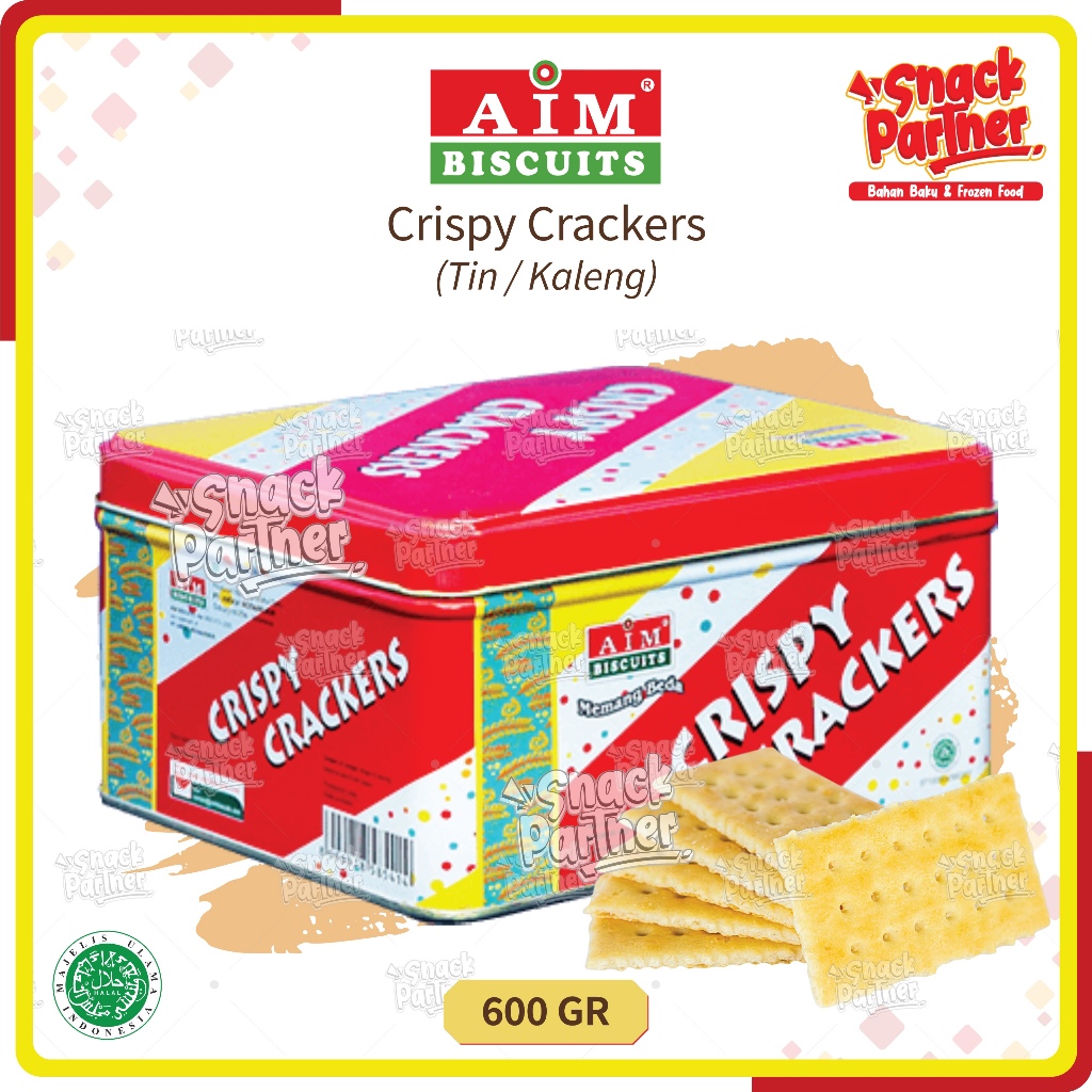 

AIM - CRISPY CRAKERS 600 GR / Tin Kaleng - Biscuit Biskuit Krispi Craker Kraker 600GR