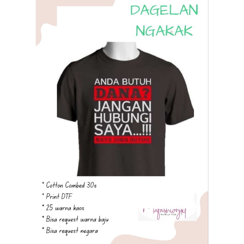 KAOS LUCU DAGELAN NGAKAK MEME (BATCH 4)