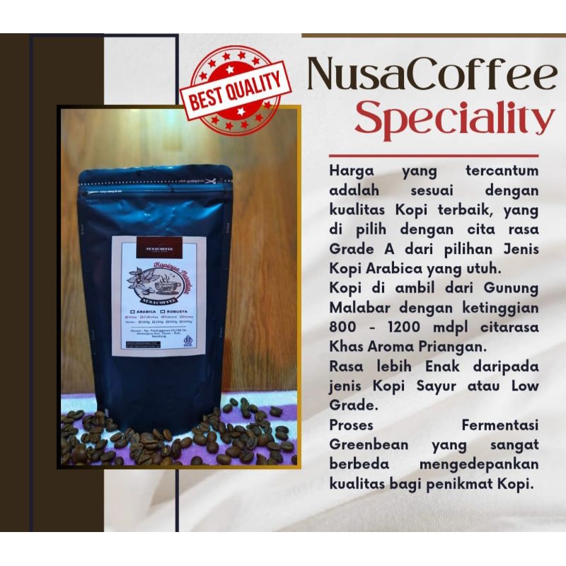 

Kopi Arabica Nusacoffee Robusta 250gram