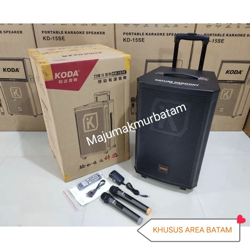 SPEAKER KODA KD 1218 SPEAKER BLUETOOTH KARAOKE 12 INCH