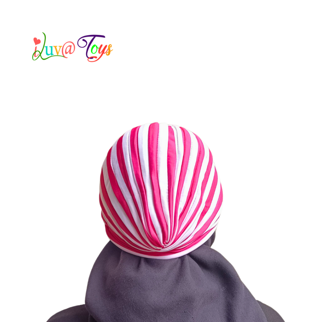Ciput jilbab garis 2 warna Ciput kerudung garis Ciput murah Topi kerudung | 0383 [TERMURAH]