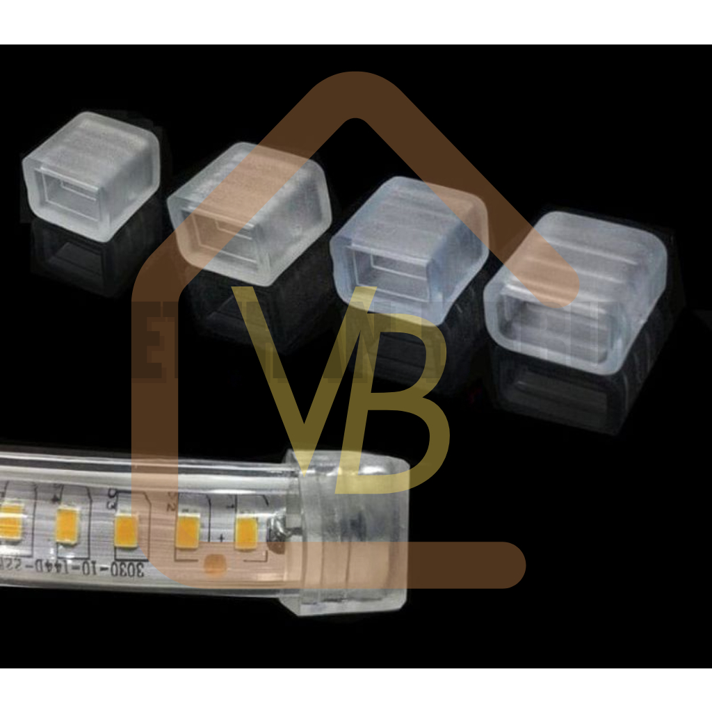 Penutup Ujung Lampu Selang LED Tutup LED Selang Strip 5050 2835 3528
