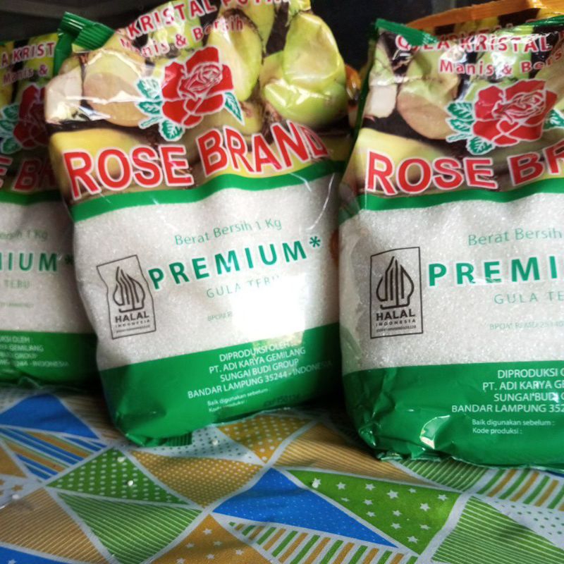 

Gula Rose brand hijau kemasan 1kg