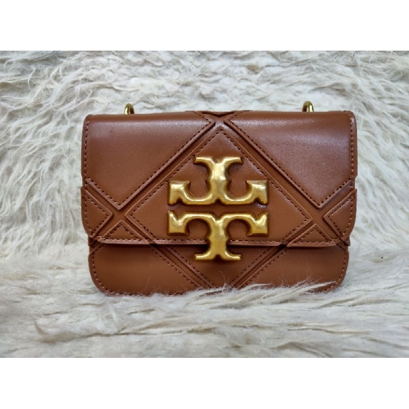 TORY BURCH Eleanor Diamond full leather Roasted