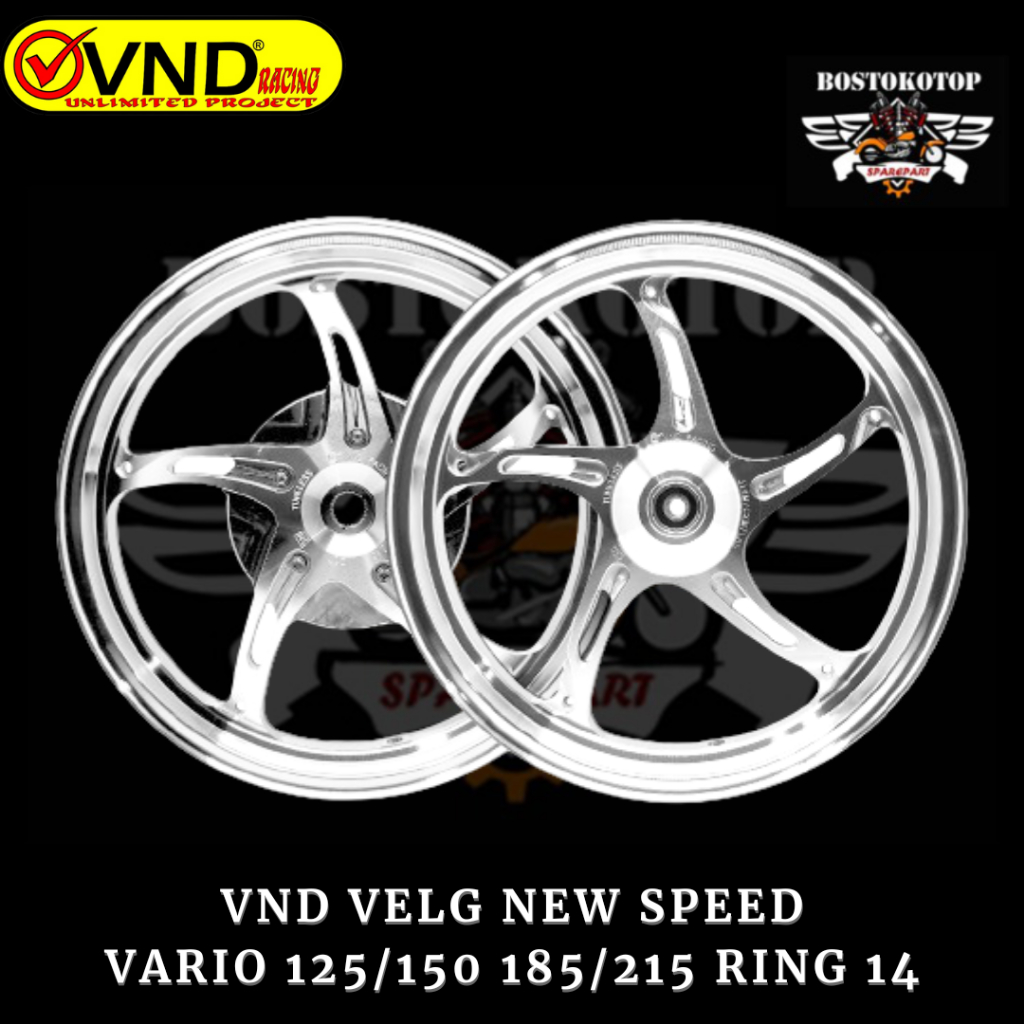 VND Velg Racing Enkei Tipe New Speed Ukuran 185 215 Ring 14 Vario 125 Vario 150 Old Set Depan Belaka