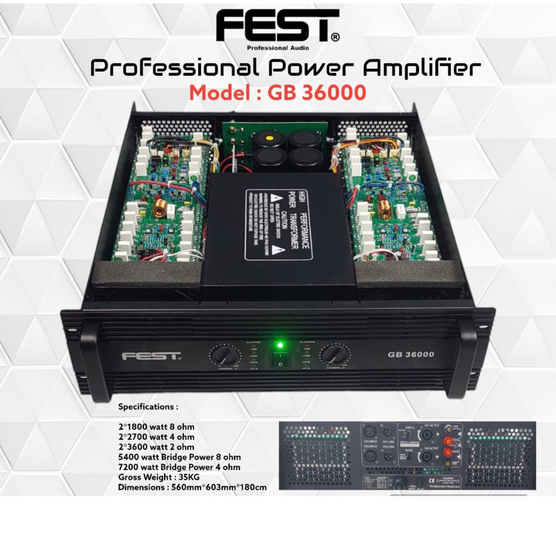 Power FEST GB 36000 Original Amplifier Fest GB36000