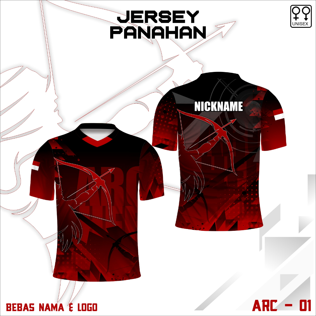 Jersey panahan kaos baju archery  olahraga