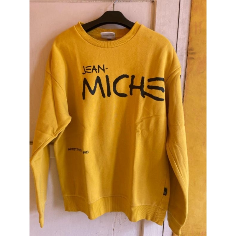 Crewneck Jean Miichel Basquiat Spellout Logo Rare  Second Original Size XL