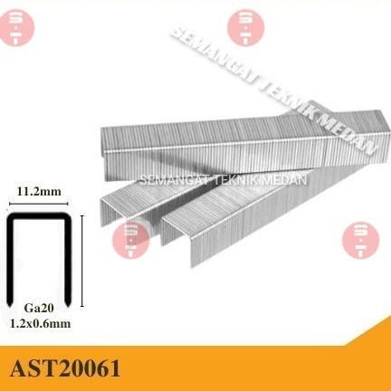 

AST20061 REFILL ISI PAKU U BESAR NAILER TEMBAK STAPLES 6mm 1006 INGCO