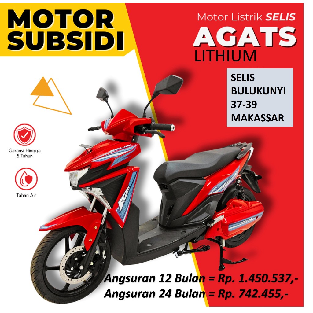 MOTOR LISTRIK SELIS AGATS LITHIUM SUBSIDI