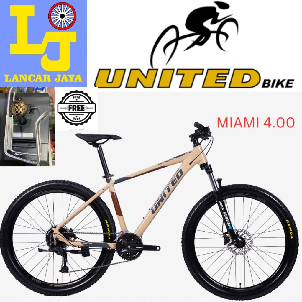 Sepeda MTB 27.5 United Miami 4.00 Hydraulic Shimano 3X9 Speed Alloy