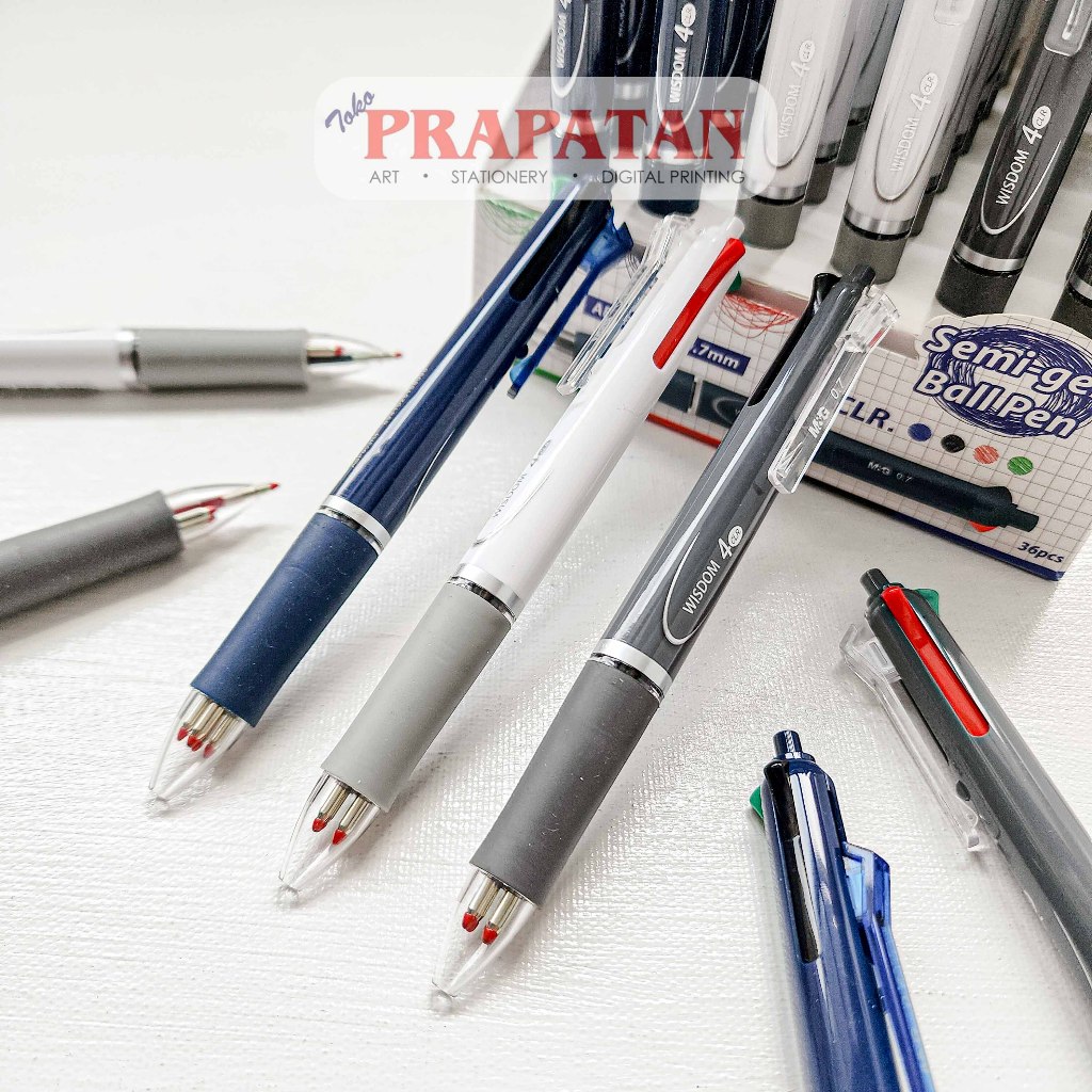 

M&G Semi Gel Ball Pen 0.7mm ABP803R4 | Ballpoint | Pulpen Pena