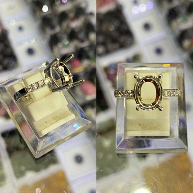 CINCIN CEWE PERAK LZZ 925 UKURAN 9x7 MM