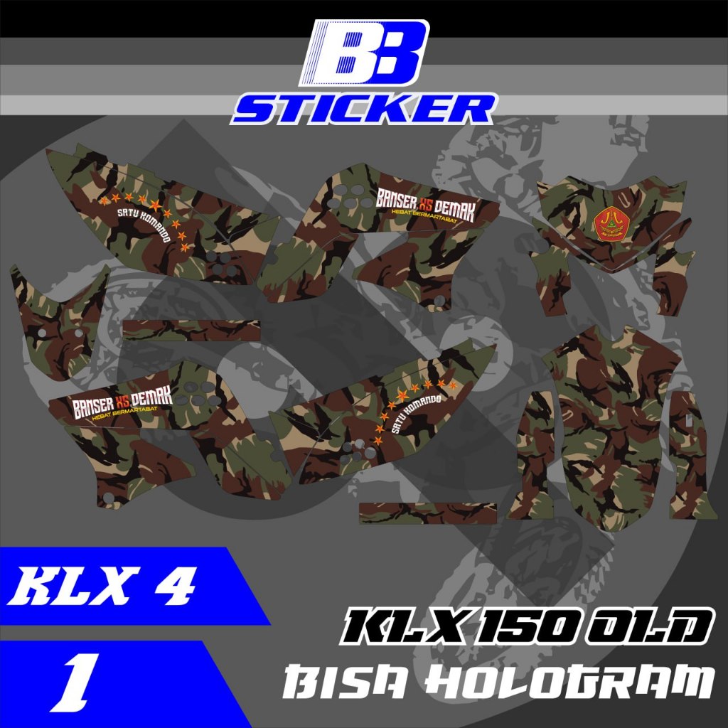 Striping KLX Lama Stiker KLX Lama KLX 150 SPAKBOR BELAKANG PENDEK  Klx 4