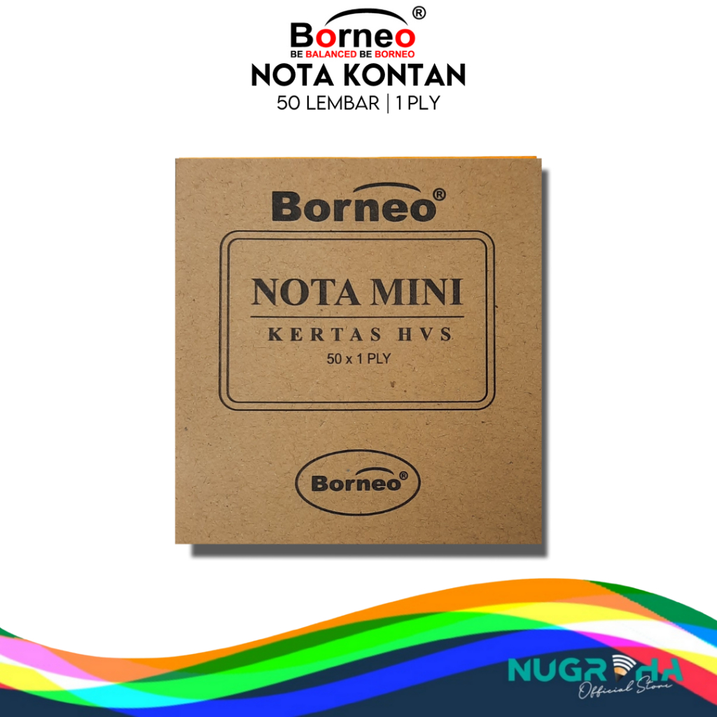 

NOTA MINI NCR 25 2 PLY 1 PLY LEMBAR BORNEO