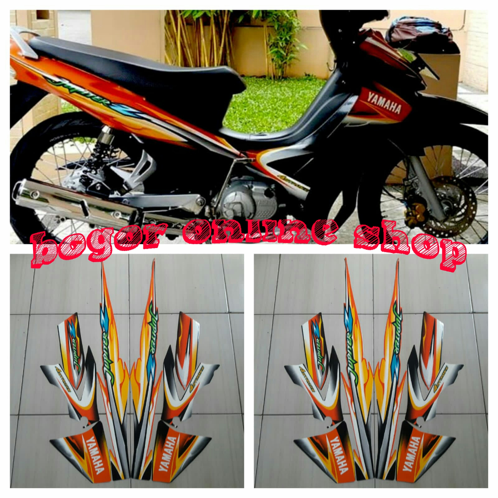 stiker motor jupiter z 2005 orange