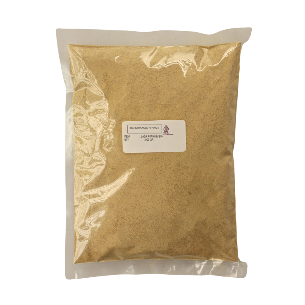 LADA PUTIH BUBUK / Merica Bubuk WHITE PEPPER POWDER 500 GR