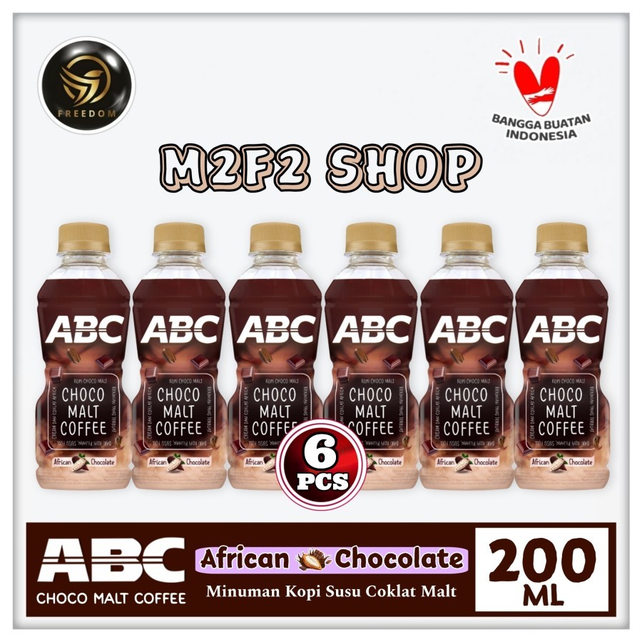 

Kopi Susu ABC African Choco Malt Coffee Botol Pet - 200 ml (Kemasan 6 Pcs)