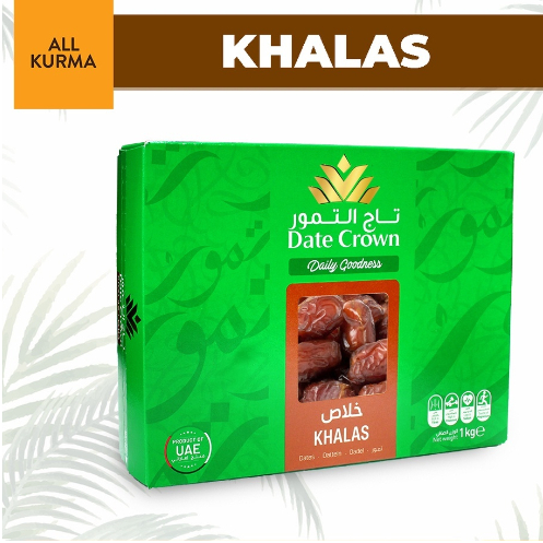 

Date Crown Kurma Khalas Arab 1 kg