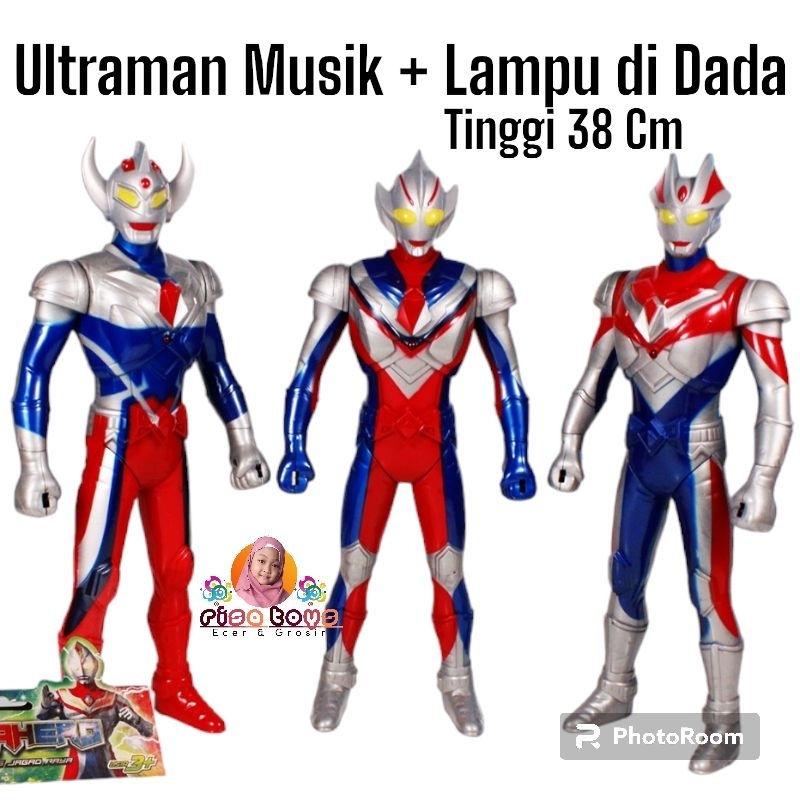 MAINAN ROBOT ULTRAMAN BISA BUNYI DAN LAMPU KEDIP2 38 CM (HKR) MAINAN ROBOT BESAR VIRAL