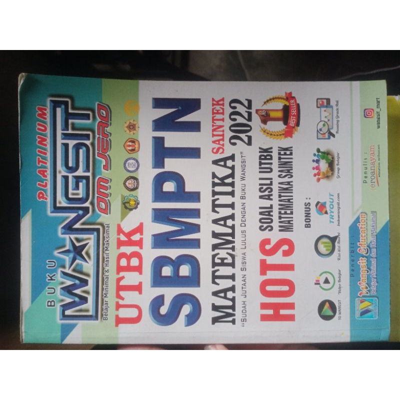 Buku Wangsit om jero 'Matematika Saintek 2022'