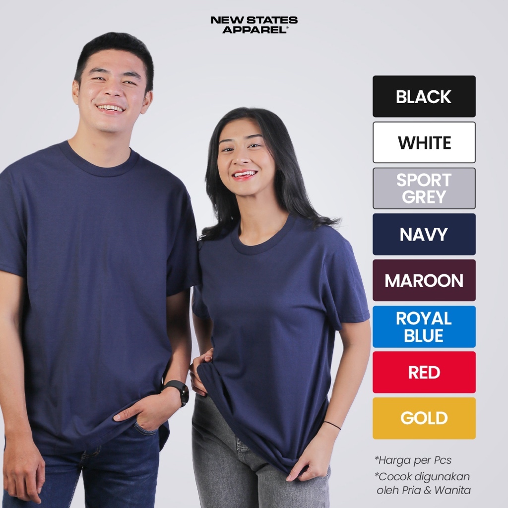 CITITEX 20s New Premium States Apparel Heavyweight 5400 Tshirt Kaos Polos Unisex Gendre Mens Girl T 