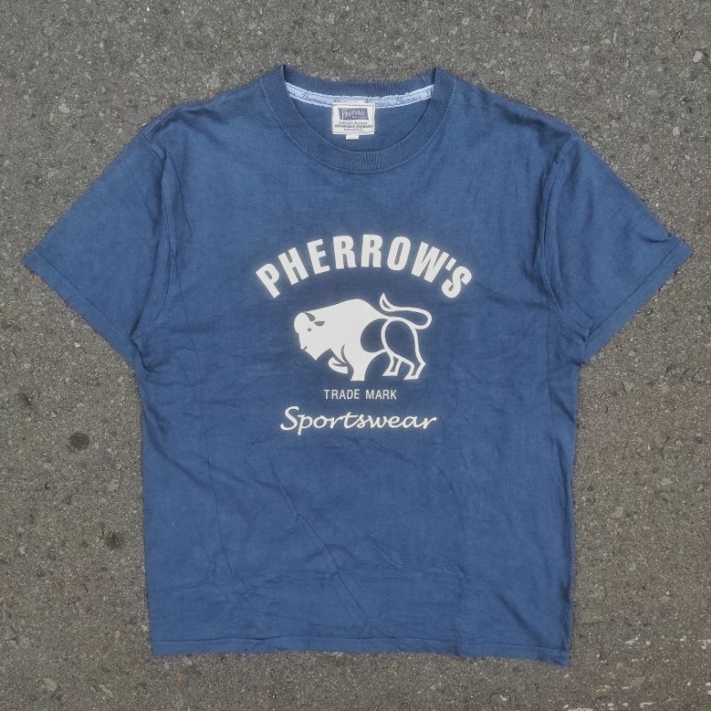 KAOS VINTAGE VTG BOXY SKENA PHERROWS DENIM JEANS FADING TEE WORK WEAR CARPENTER DETROIT MICHIGAN TSH