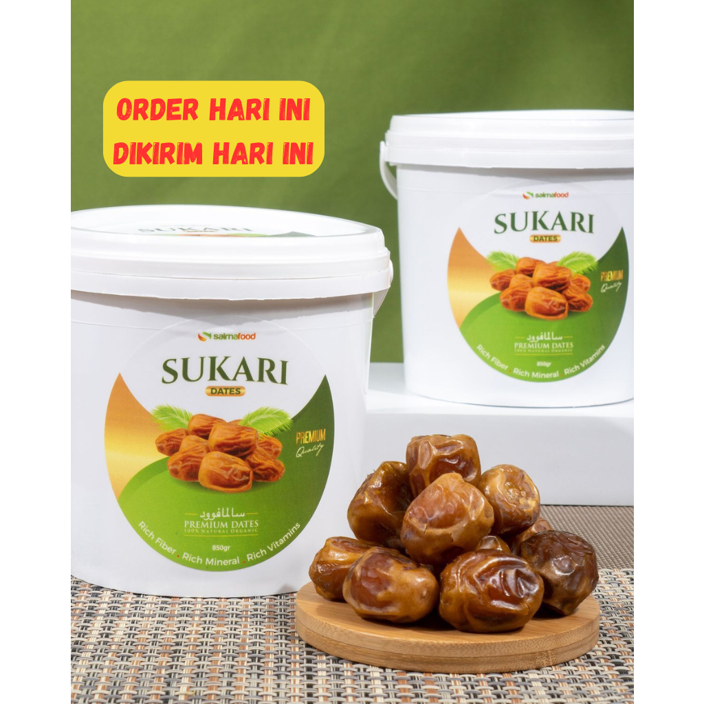 

Kurma Sukari Ember Al Qossim 850gr Kualitas Premium SalmaFood