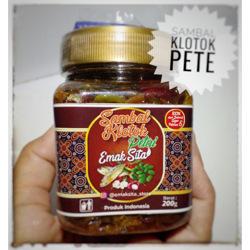 

BEST SELLER EMAKSITA Sambal Klotok Pete 200 GRAM