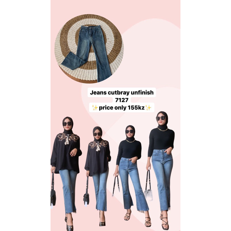 Jeans Cutbray Unfinish 7127