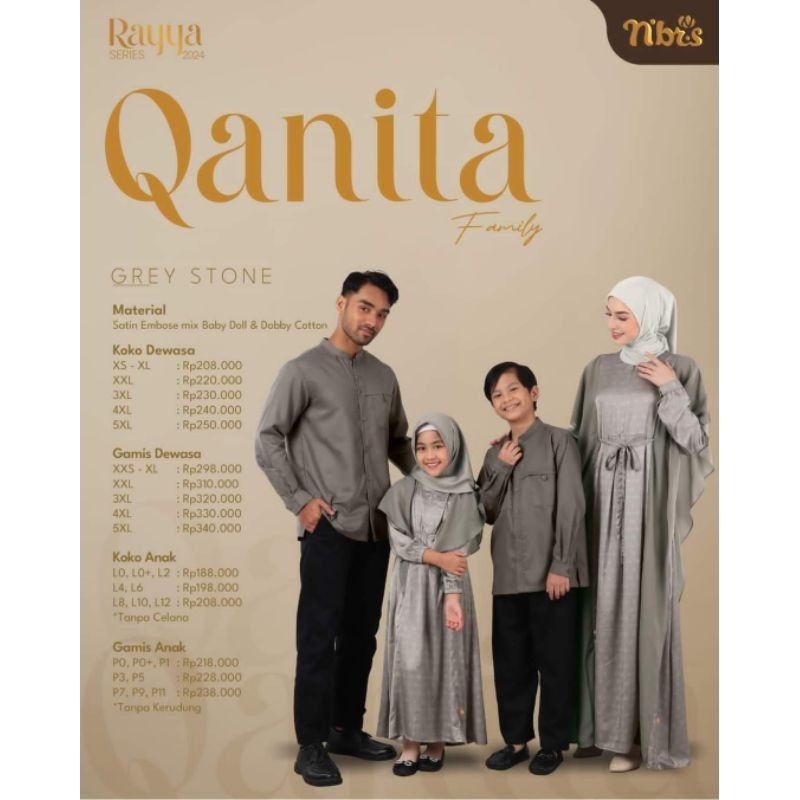 NIBRAS RAYYA QANITA SERIES GREY STONE