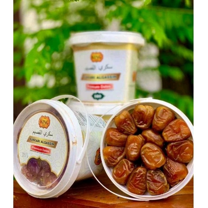 

Kurma Sukari Al Qassim King Dates 800Gr - Kemasan Ember