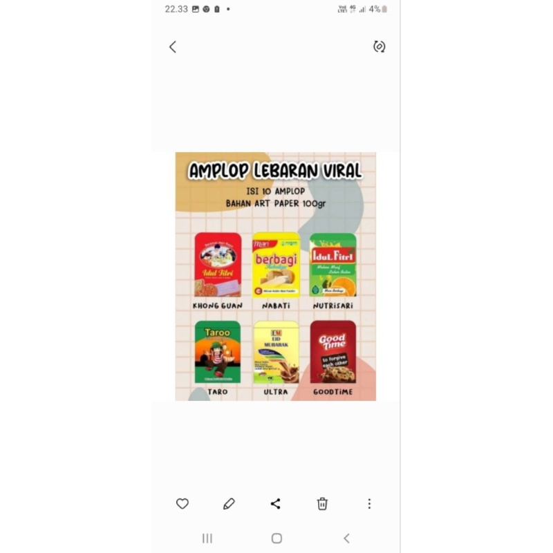 

Amplop lebaran murah